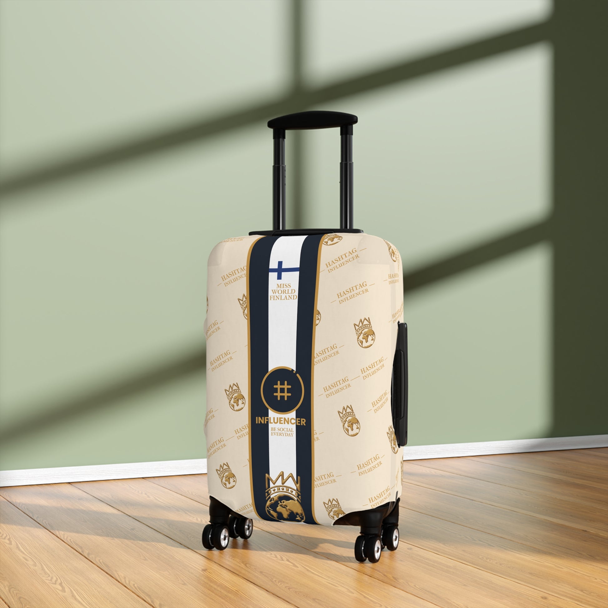 Influencer™ Signature Luggage Cover - Miss World Finland 2026 | 21" × 14"