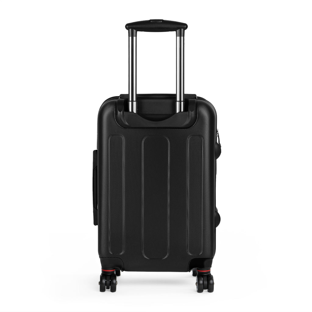 Influencer Crest Carry-On Suitcase — Monogrammed Travel Luggage with Gold Emblem