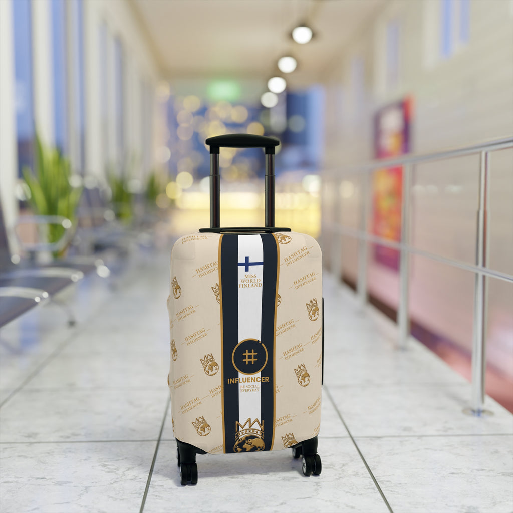 Influencer™ Signature Luggage Cover - Miss World Finland 2026 | 21" × 14"