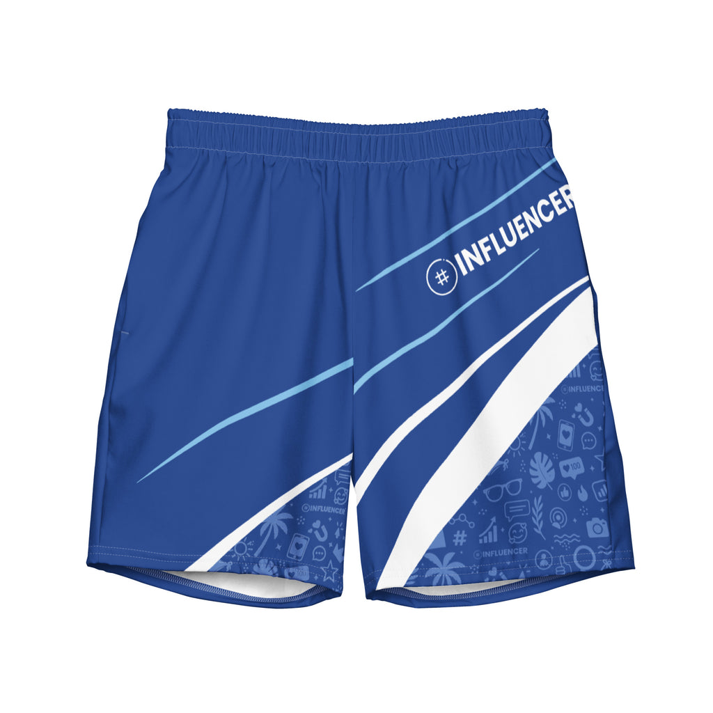 Blue Influencer Swim Trunk